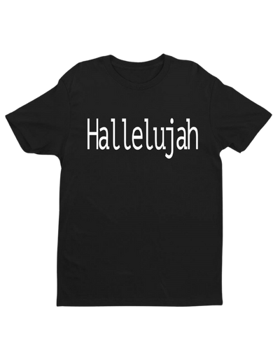 Hallelujah Plain Unisex Short Sleeve Christian T-Shirt