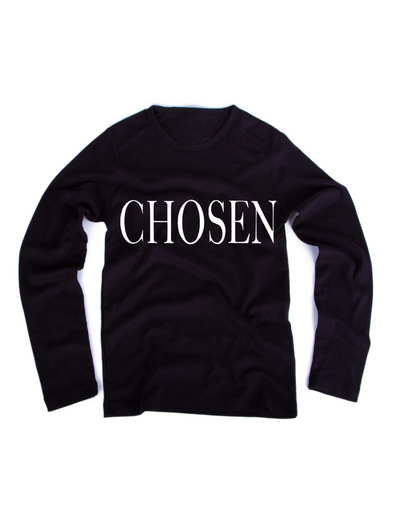 Chosen Plain Unisex Long Sleeve Christian T-Shirt