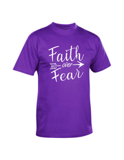 Faith Over Fear Plain Unisex Short Sleeve Christian T-Shirt